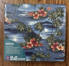 Collected Memories Deluxe Post Bound Scrapbook 10 Pages 12x12 PALM TREE PARADISE
