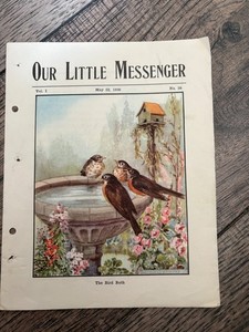 1936 Our Little Messenger Vol 1 No 38 Catholic Children’s Magazine Bird Cover VT