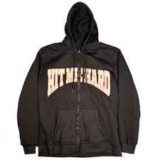 Billie Eilish Hit Me Hard And Soft Full Zip Hoodie Sweater Size Large Black