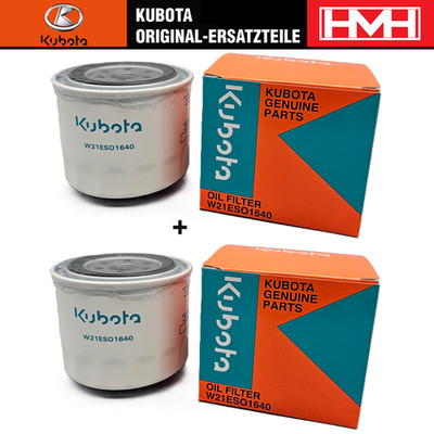 2x Original KUBOTA Motorölfilter | Ölfilter W21ESO1640 für L | ST | STV | STW