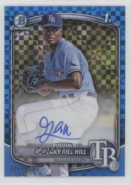 2025 Bowman Chrome Prospect Blue X-Fractor /150 Gary Gill Hill #CPA-GG Auto