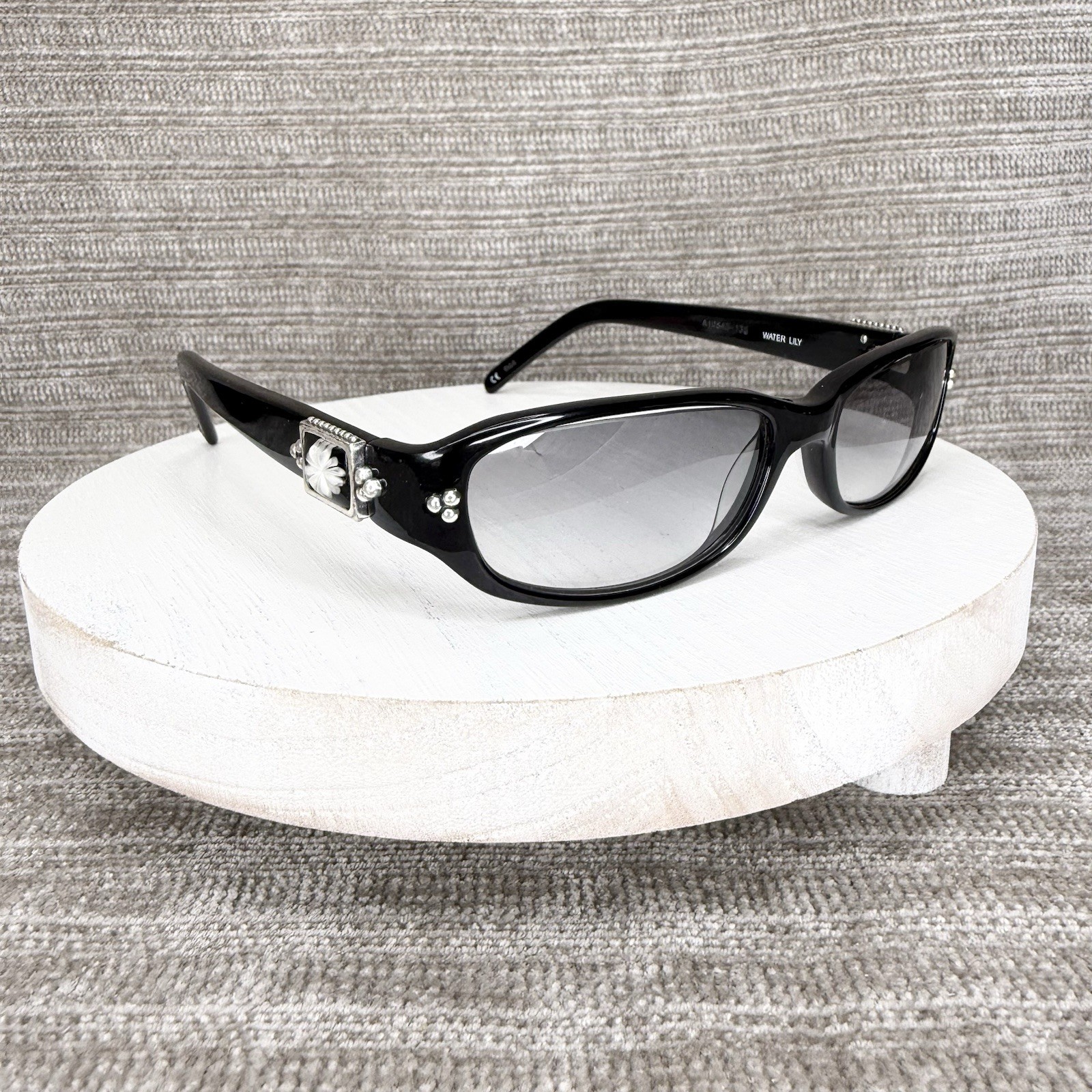 Brighton Sunglasses Frames Black Silver Floral Ha… - image 2