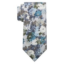 Floral Ties for Men Mens Floral Tie Cotton Neck Tie Skinny Blue Purple Flower
