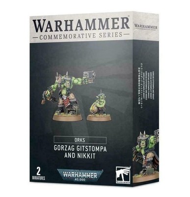 Warhammer 40K Orks Gorzag Gitstompa and Nikkit - New in Box