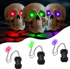 LED Glowing Eyes Light up Skeleton Halloween Decorations Outdoor,Glow in the Dar