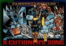 1993 Marvel Universe #154 Famous Battles - X-Cutioners Song