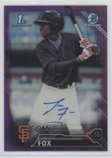 2016 Bowman Chrome Prospect Purple Refractor 17/250 Lucius Fox #CPA-LF Auto 3q5