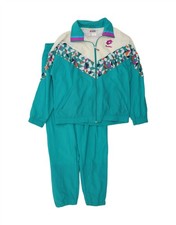 LOTTO Mens Full Tracksuit 2XL Turquoise Colourblock Cotton AG01