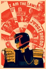 Judge Dredd 16x24 by Daniel Shearn Movie Poster Ltd Edition x/85 Mondo Print Art