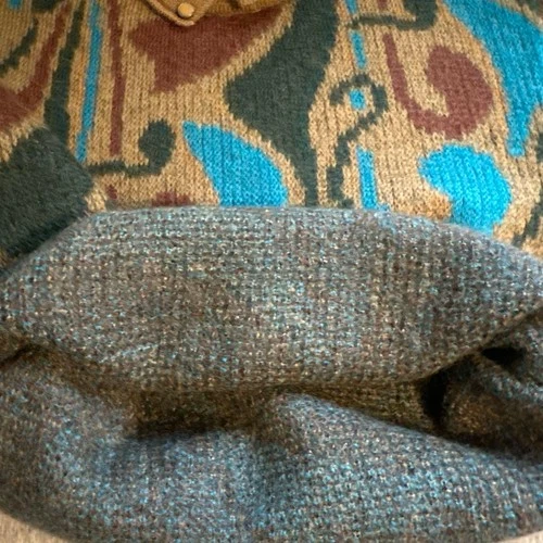 Vestopia Multicolor Knit Sweater Mohair Blend XL Design Marble image 8