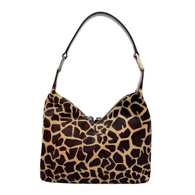 FENDI Brown Giraffe Print Pony Hair Shoulder Bag | eBay