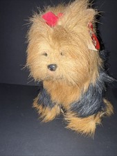 TY Yorkshire Terrier Plush Beanie Buddy Yorkie Toy Dog 2006 Stuffed Animal READ