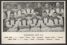 DAILY EXPRESS-FOOTBALL TEAM GROUP 1955/56 (POSTCARD)-#18- COVENTRY CITY