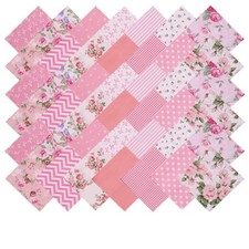 Nodsaw Pink Charm Packs for Quilting 5 inch - 5x5 Charm Squares Precut Quilting