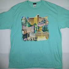 MGM Mirage TShirt Mens Size 2X Teal Green Luxor Las Vegas Strip Casino