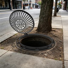 Cast Iron Dome-shaped Grate Drain Catch Basin...