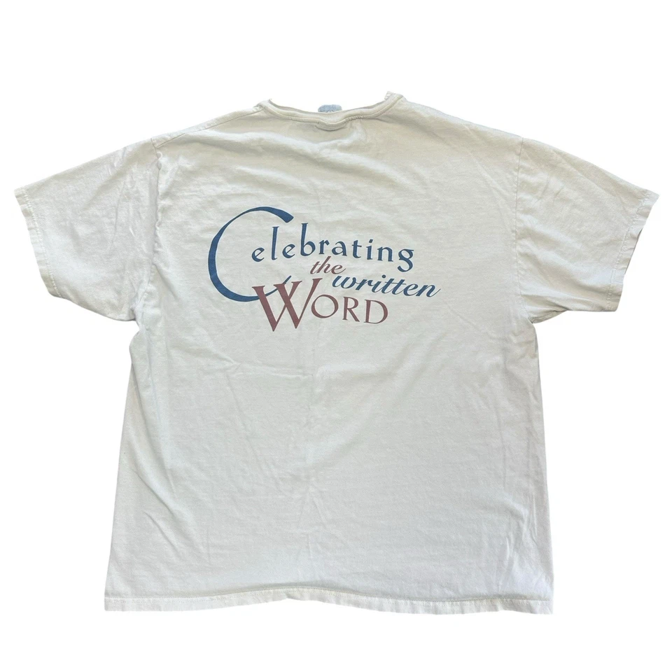 Camiseta De Colección Los Angeles Times Festival of Books UCLA 1995 XL Crema Foto 4 de 4