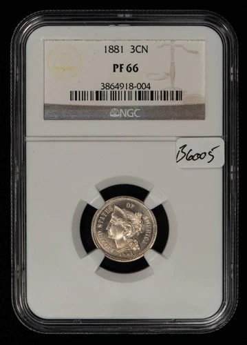 1881 Three Cent Nickel — photo from the most recent tracked eBay sale