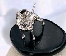 Exceptional Bull Terrier Figurine Pendant - 925 Sterling Silver and Accurate