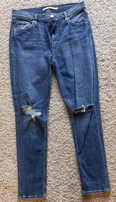 Women s Hudson Lana Blue Denim Ripped Jeans Size 27