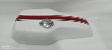 Yamaha Tz Td 250 350 White & Red Steel Petrol Fuel Tank + Cap