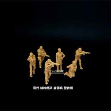 3D Printed 1/72 Modern Special Forces Mercenary Rescue Team of 6 Finished Model