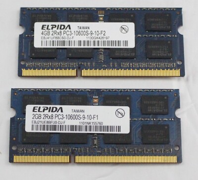 Ebj41uf8bcs0 Dj Elpida Ddr3 4gb 1333mhz Sodimm ELPIDA 4GB 2RX8 PC3