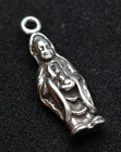 Sterling Silver KwanYin Pendant Charm 925 STAMP Buddha Hindu Yoga Tibet Guan Yin — photo 1