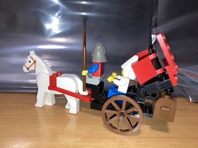 Lego 6023 MAIDEN'S CART 1986 Complete Instructions Medieval Medieval Vintage RARE