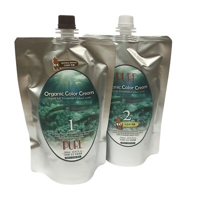 Pure Organic Hair Color Cream - 500ml/500ml-1 set, Ammonia Free Gray Hair Cover