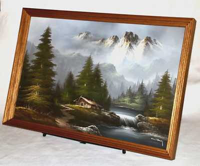 油彩画 秋　　 oil canvas 120cm x 70cm Oil painting №1078 Ready to Hang Canvas Print