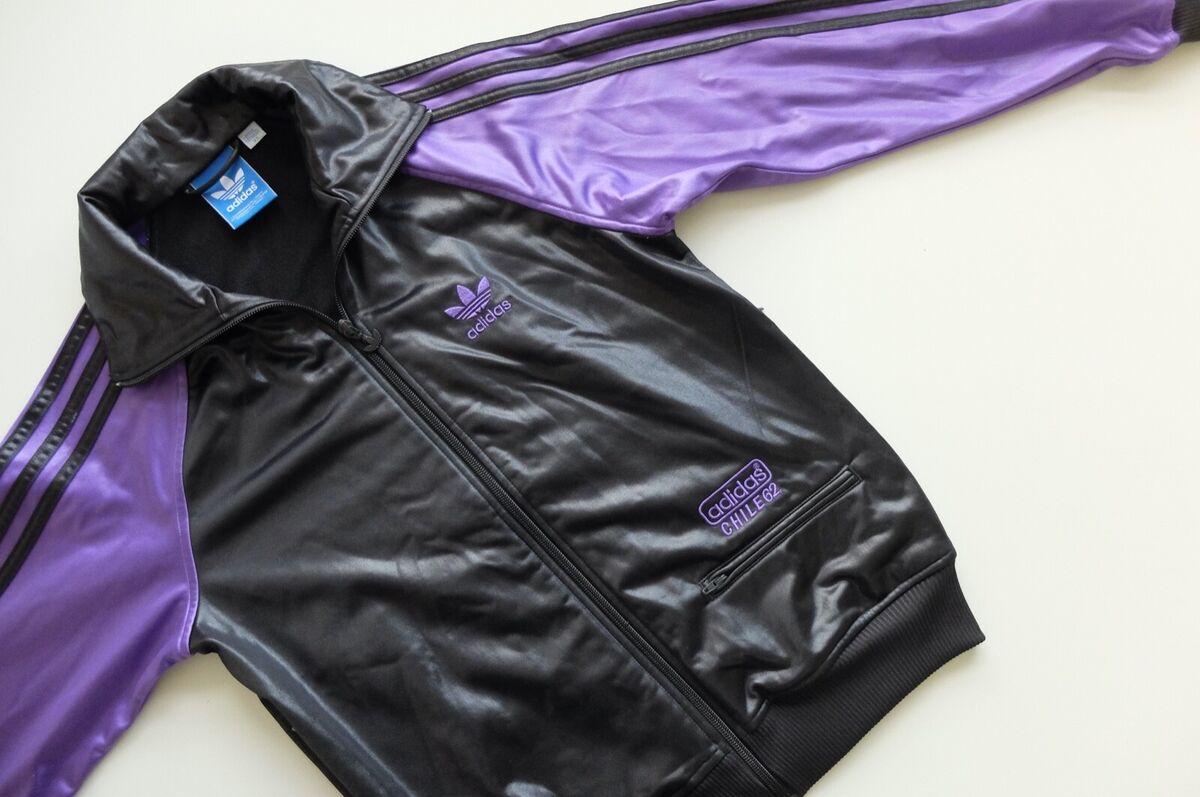 Rare Adidas Chile 62' Tracksuit jacket XS purple black Rare Adidas Chile 62' Tracksuit jacket XS purple black