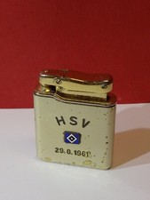 Original alt IBELO MONOGAS Gasfeuerzeug HSV 29.8.1961 Emaille Logo Uwe Seeler
