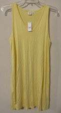 Gap Womens Small Yellow Sleeveless Vneck Short Lightweight Soft Dress NWT! A3408
