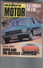 MOTOR MAGAZINE , MODERN MOTOR , APRIL 1970