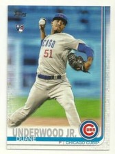 2019 Topps #315 Duane Underwood Jr. RC Rookie Card Chicago Cubs