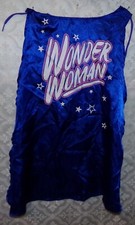 Wonder Woman Girls Blue Halloween Costume Cape Satiny Blue
