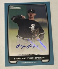 Trayce Thompson 2012 Bowman Auto Autograph Blue Border /500 Rookie White Sox 397