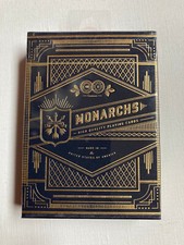 Monarchs Theory II Luxary Navy Playing Card Deck SEALED
