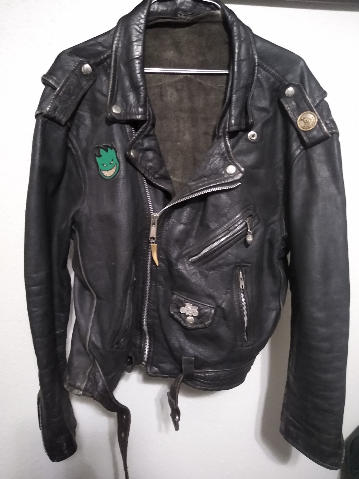 used leather motorcycle jacket mens medium eBay