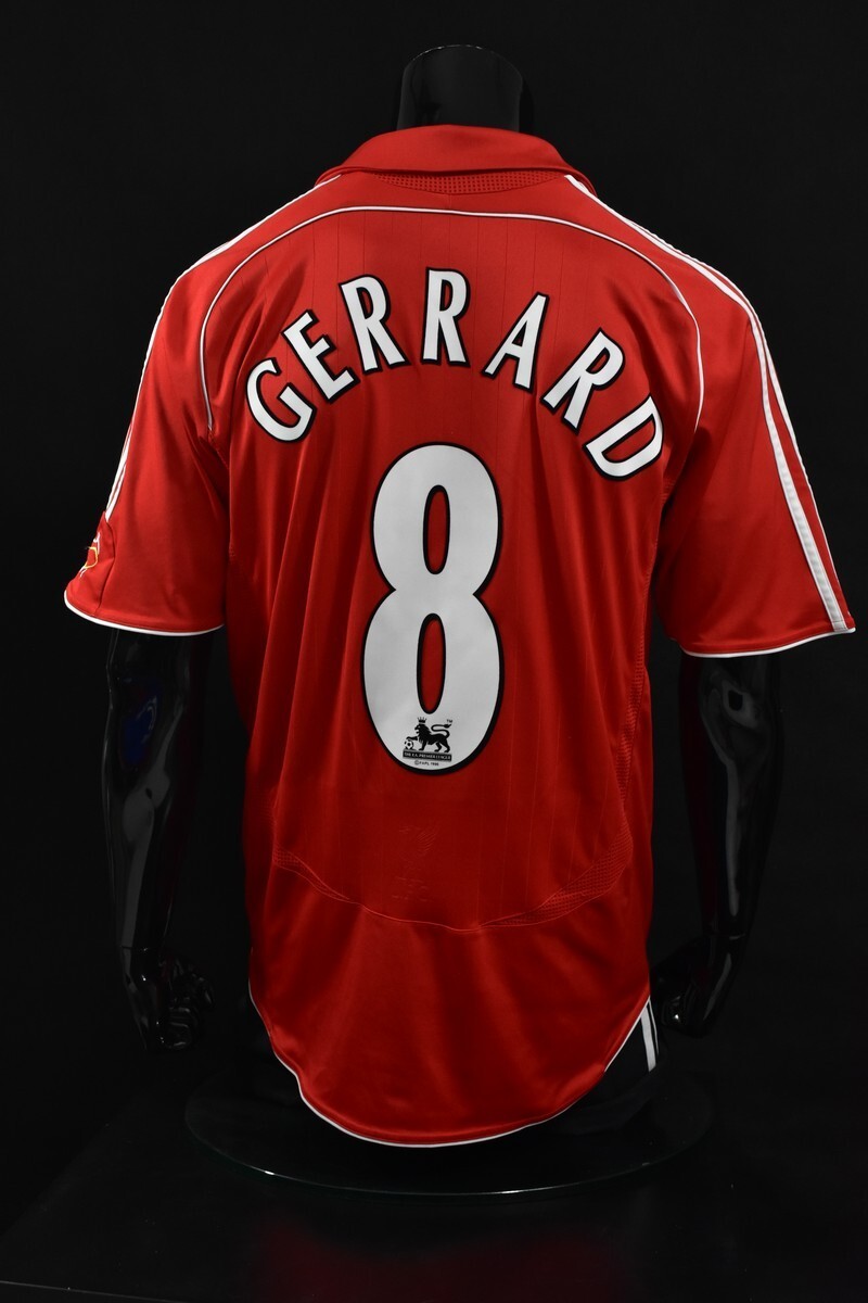 The Reds 2006-08 adidas Liverpool FC Home Shirt GERRARD SIZE L