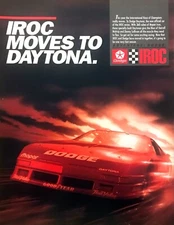 1990 Dodge Daytona IROC Series Racer photo "Makes for Exciting Racing" print ad
