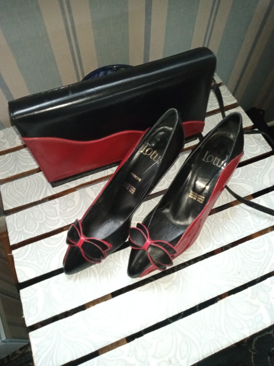 Clutch Bag Dark Red Shoes And Bag LOTUS Matching Shoes And Clutch