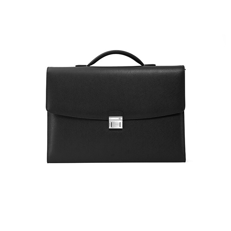 montblanc leather briefcase