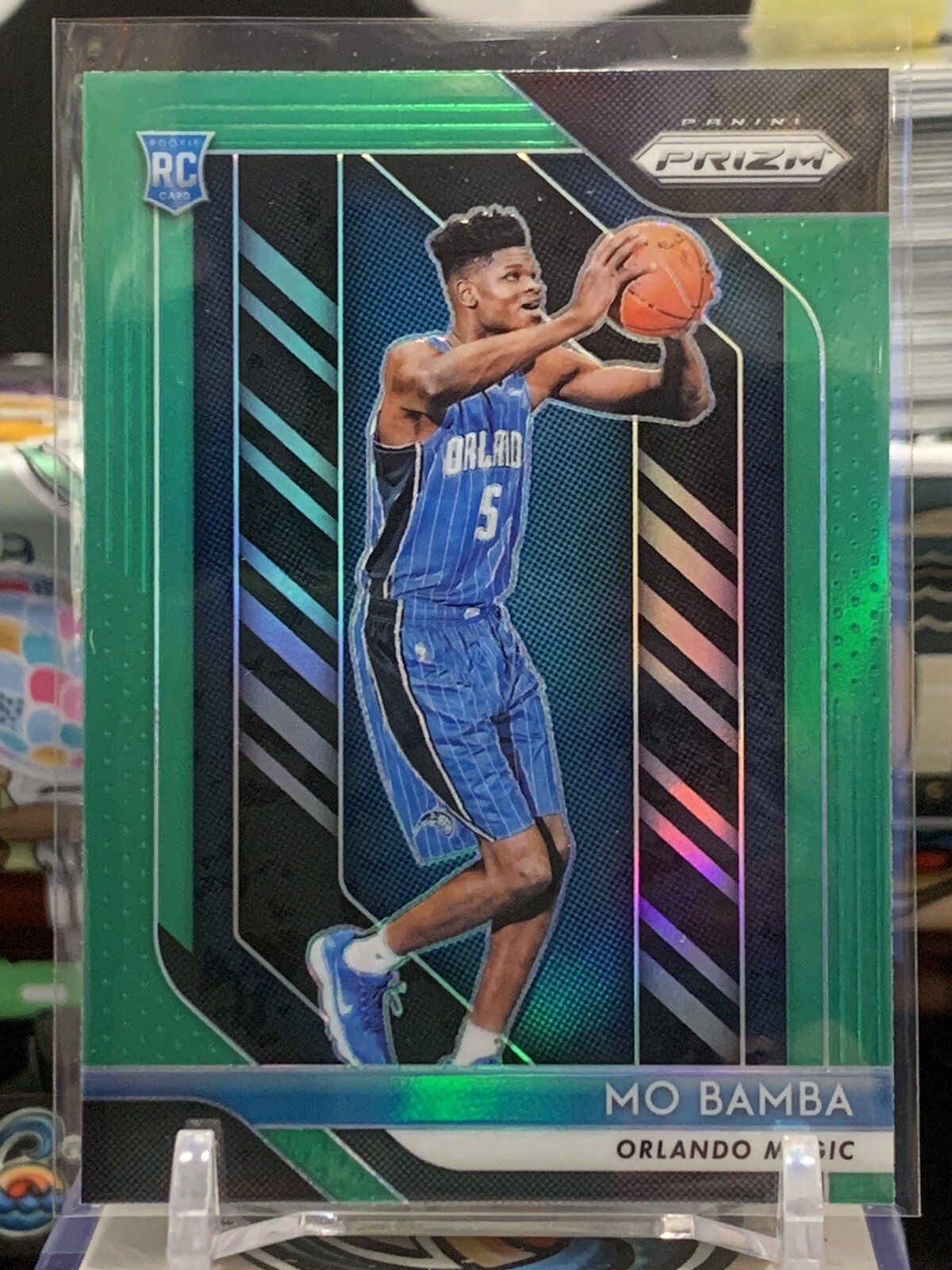 2018-19 Panini Prizm #99 Mo Bamba Rookie RC Green Prizm SP TZ 1J