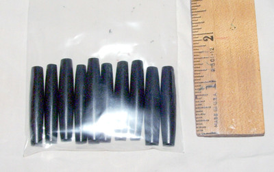1.5 inch Black Horn Beads Pack of 10 for Native American Crafting & Jewelry