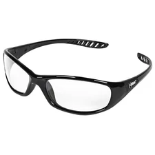 V40 Hellraiser Safety Glasses (20539), Clear Lens with Black Frame, 12 Count ...