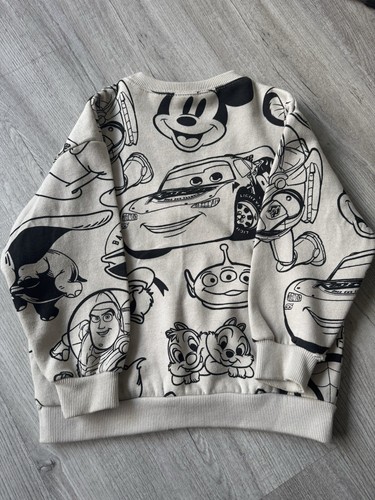 Boys Zara Disney Characters Crew Neck Sz 4-5 - Picture 2 of 3