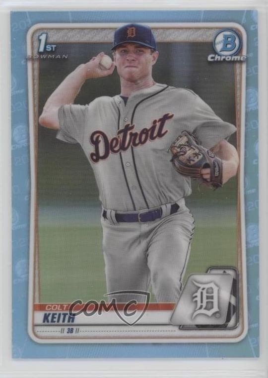2020 Bowman Draft Chrome Sky Blue Refractor Colt Keith #BD-54 s3g