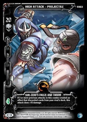 Sub-Zero's Freeze and Throw - 2006 Reprint - Mortal Kombat: Round 1 - Epic